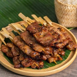 หมูปิ้งโบราณ มีมัน