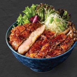 ข้าวหน้าไก่กรอบราดซอสเทอริยากิ