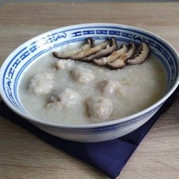 โจ๊กเห็ดหอม หมูเด้ง