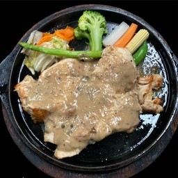 สเต็กไก่พริกไทยดำ