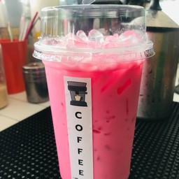 นมชมพู แก้ว 20 oz