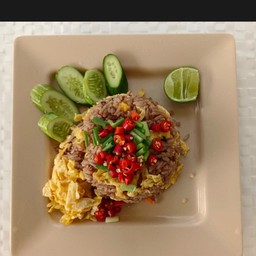 ข้าวผัดกะปิหมูสับ