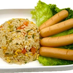 ข้าวผัด+ไส้กรอกชีส
