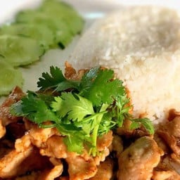 ข้าวไก่กระเทียม