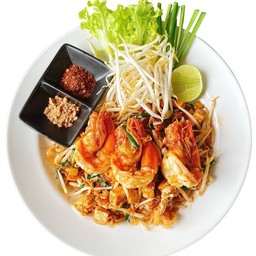 ผัดไทยกุ้งสด