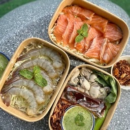 กุ้งแช่น้ำปลากวน&แซลม่อนดอง