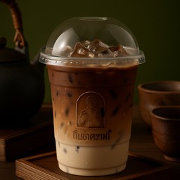 กาแฟโบราณเย็น ใส่แก้ว เข้มหอมนัว