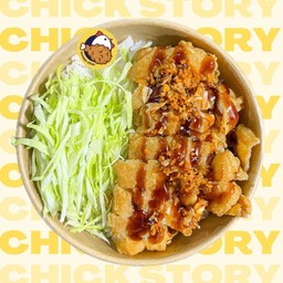 ข้าวไก่กรอบซอสเทอริยากิ