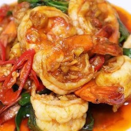 กุ้งผัดพริกเผา
