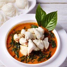 แกงคั่วใบชะครามปูโบ้