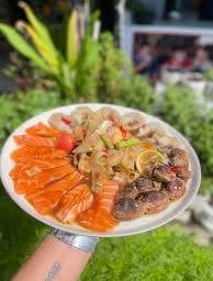 ตำหลวงพระบางแซลม่อน+กุ้ง+หอยแครง