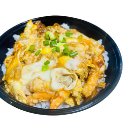 ข้าวหน้า ไข่อบกุ้ง