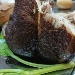 ขาหมูกับข้าวใส่ถุง ( เนื้อ เนื้อ )