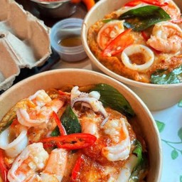 ข้าวไข่ข้นห่อหมกทะเล