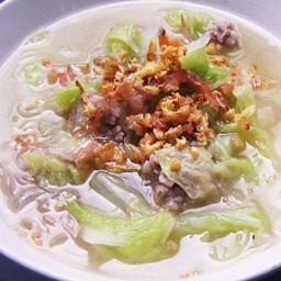 ต้มจืด วุ้นเส้น+ผักกาดขาว