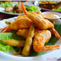กุ้งชุปแป้งทอด