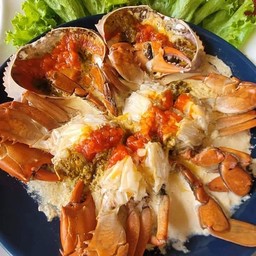 ปูไข่นึ่งนมสด ( 1 ตัว )