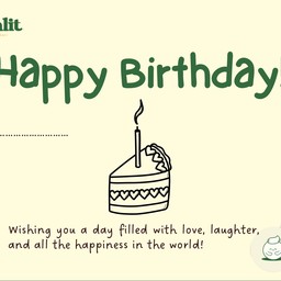 การ์ด Happy Birthday