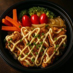 ข้าวหน้าไก่คาราเกะ