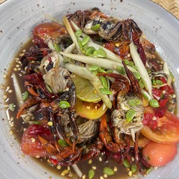 ตำปลาร้าปูนานึ่ง