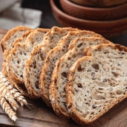 Multigrain Sourdough (Vegan) 1slice ขนมปังซาวโดว์ธัญพืช 1 ชิ้น (เจ) ไม่มีส่วนผสมของ นม เนย ไข่ น้ำมัน น้ำตาล
