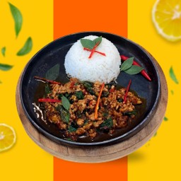 ข้าว+พริกเผาหมูสับ