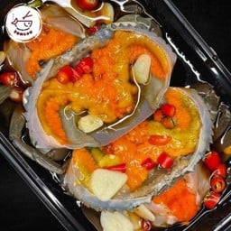 ปูไข่ดองไซส์ SS พร้อมน้ำจิ้มซีฟู๊ดมะนาวสด