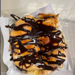 ปังก้อนนมข้น+ช็อคโกแลต