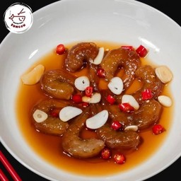 กุ้งดองซีอิ๊วเกาหลี พร้อมน้ำจิ้มซีฟู๊ดมะนาวสด