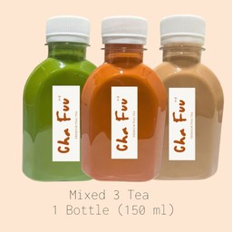 รวม 3 รสชาติ (ชาไทย/ชาเขียว/ชานมไต้หวัน) 3 ขวด (150 มล)