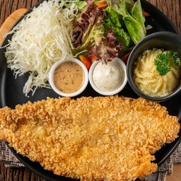 สเต็กปลาทอดกรอบจัมโบ้