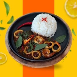 ข้าว+พริกเผาทะเลเดือด