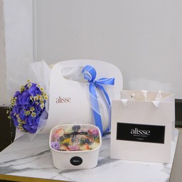 Combo Set Hydrengea with S.bag & macaron