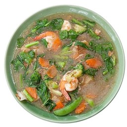 ราดหน้าทะเล เส้นใหญ่ (ร้าน DD ราดหน้าสุกี้สยามอินเตอร์)