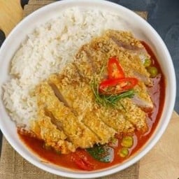 ข้าวหน้าหมูทอดกรอบจัมโบ้