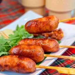 ไส้กรอกอีสานย่าง(โฮมเมด หมุูล้วน)