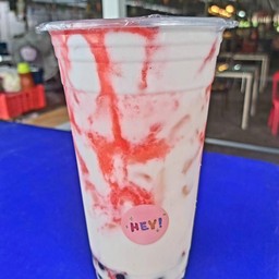 นมสดสตรอเบอรี่