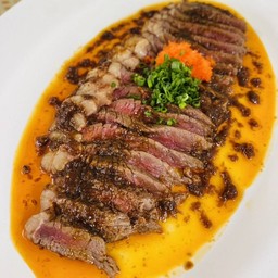 มันกุ้ง X พิคานย่า❗ เนื้อพิคานย่าออสเตรเลียทอด 10 วิ ราดด้วยซอสมันกุ้งสูตรพิเศษของอาริกาโตะ