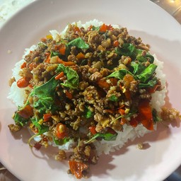 ข้าวกระเพราหมูสับ