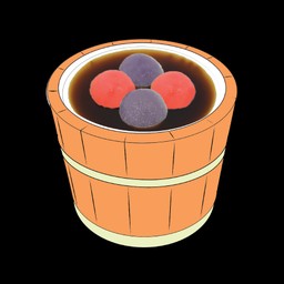 บัวลอยเผือก + ถั่วแดง น้ำขิง