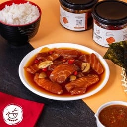 SET แซลมอนดองซีอิ๊วเกาหลี พร้อมเครื่องเคียง