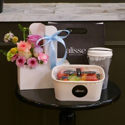 alisse colorFul fullSet with drink & cake