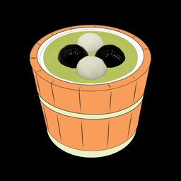 งาดำ + มิสเตอร์แบลค นมสดชาเขียว