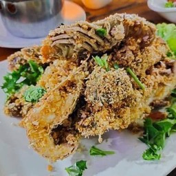 กั้งกระดานทอดกระเทียม ครึ่งกิโล