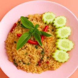 ข้าวกะเพราคลุก
