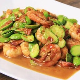 กุ้งผัดสะตอ
