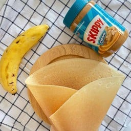 เครปเนยถั่วกล้วยหอม