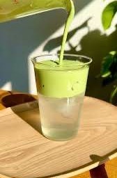 Coconut Matcha Latte มัจฉะ-น้ำมะพร้าว-นมสด