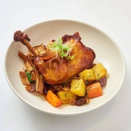 Roasted Chicken Leg and Gobo