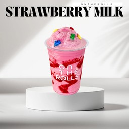 นมสตอเบอรี่ปั่น